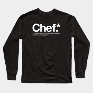 Chef Definition Long Sleeve T-Shirt